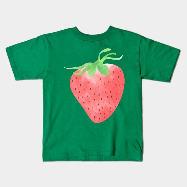 STRAWBERRY LOVER Kids T-Shirt by Nahlaborne